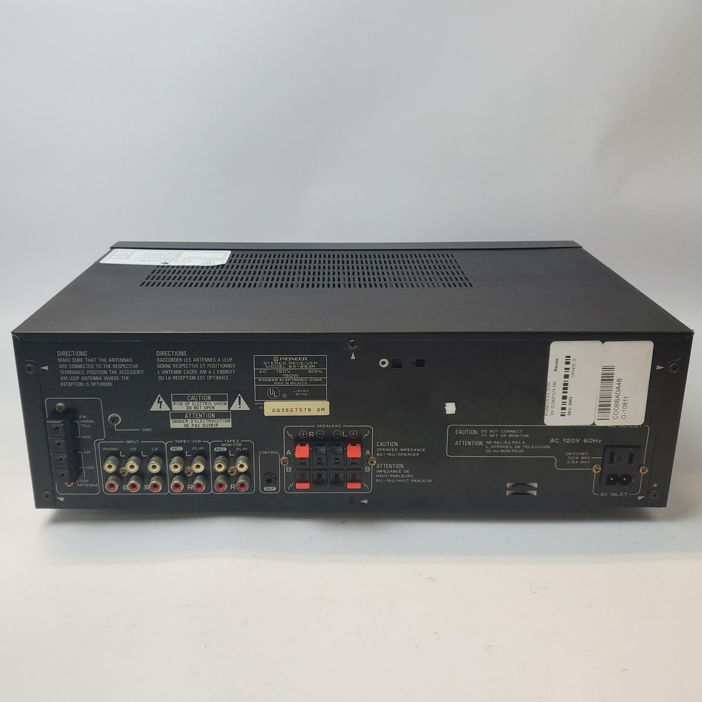 PIONEER SX-253R Stereo Receiver | Grade B