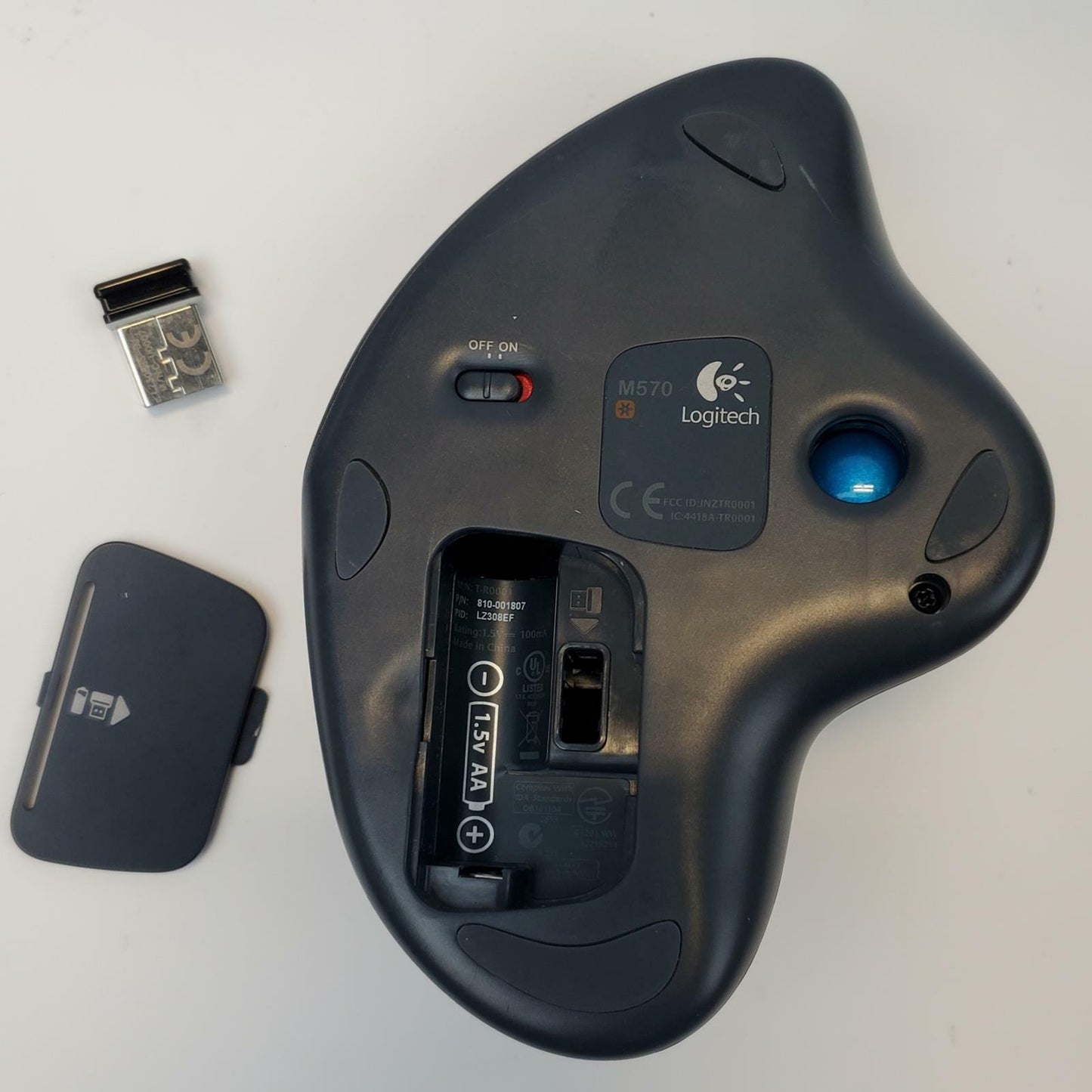 Logitech M570 USB Wireless Trackball Mouse | Grade B