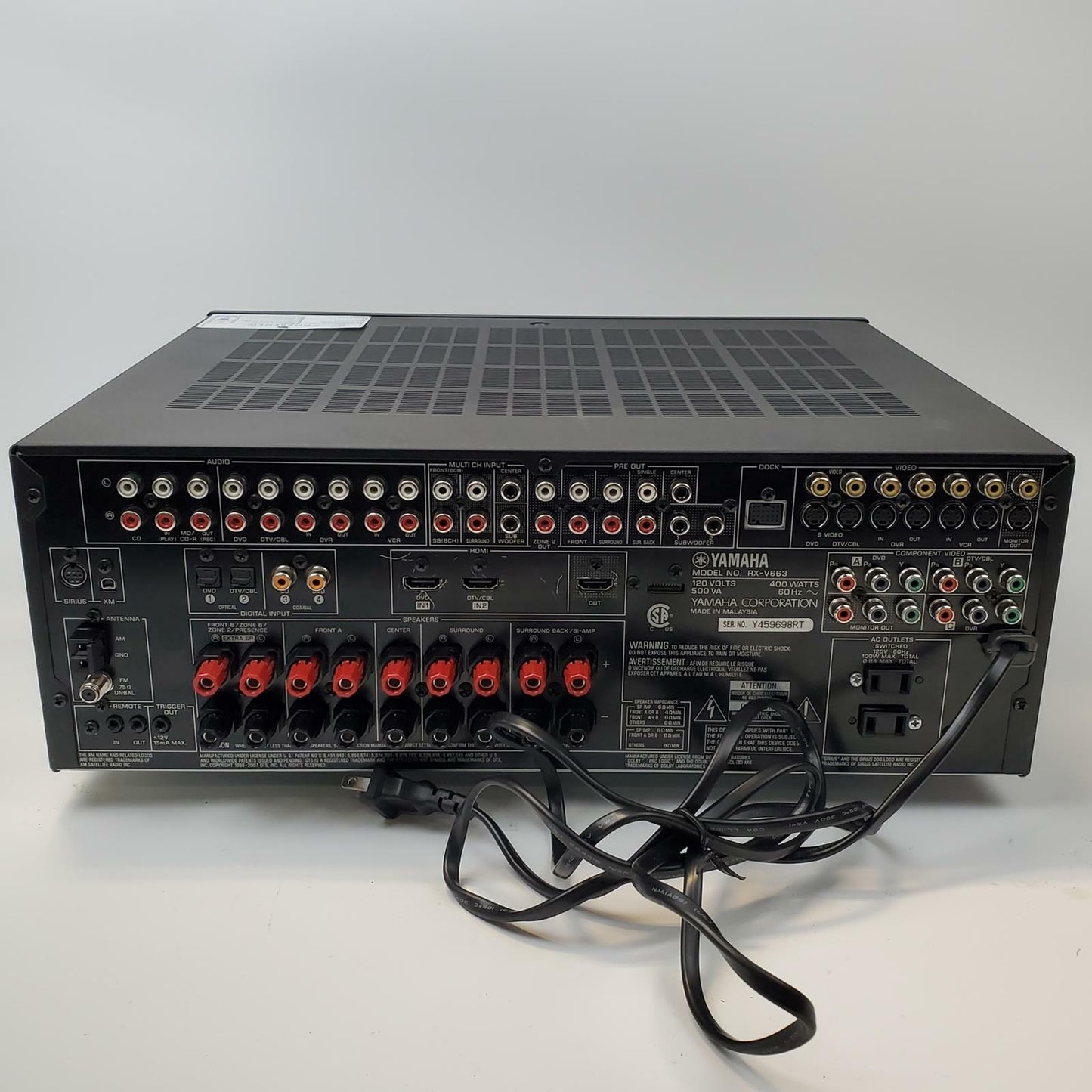 Yamaha RX-V663 7.2 Surround Receiver | Grade D