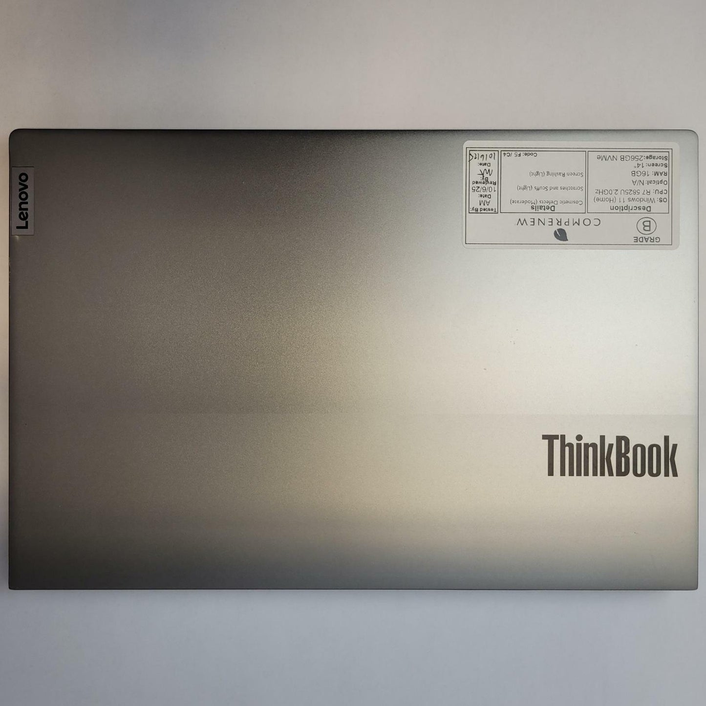 LENOVO THINKBOOK 14 G4 Win 11 Ryzen 7 5825U 16GB RAM 256GB NVME | Grade B