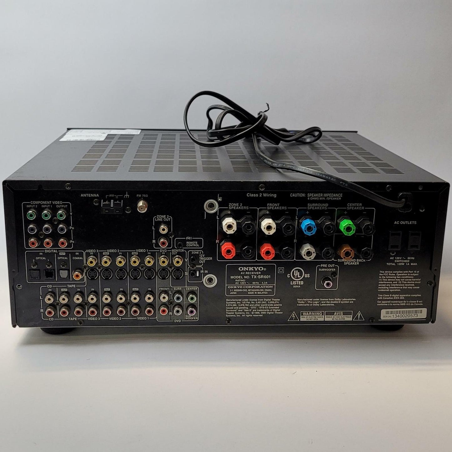 ONKYO TX-SR601 5.1 Channel AV Receiver | Grade B