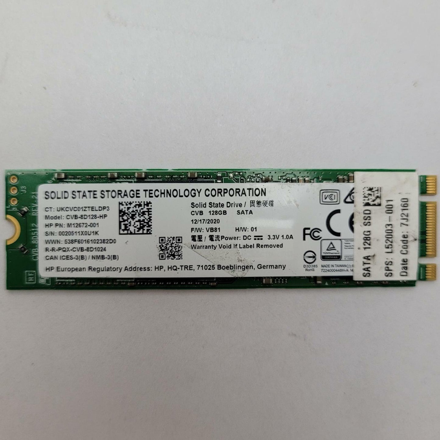LITE-ON CVB-8D128 128GB 2280 Gen3 M.2 SSD | Grade A | 10448