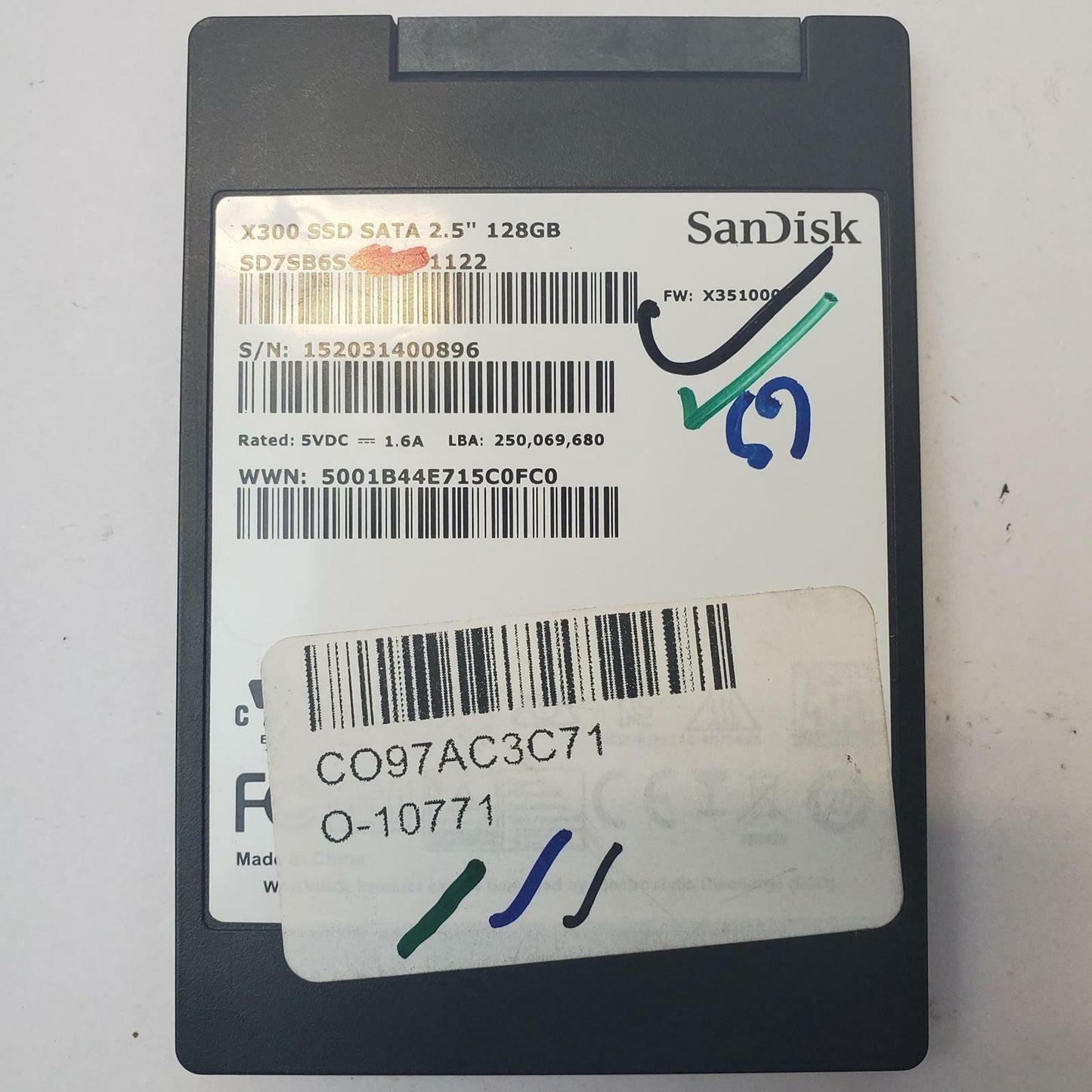 SANDISK SD7SB6S-128G-1122 128GB 2.5" SATA Internal SSD | Grade A