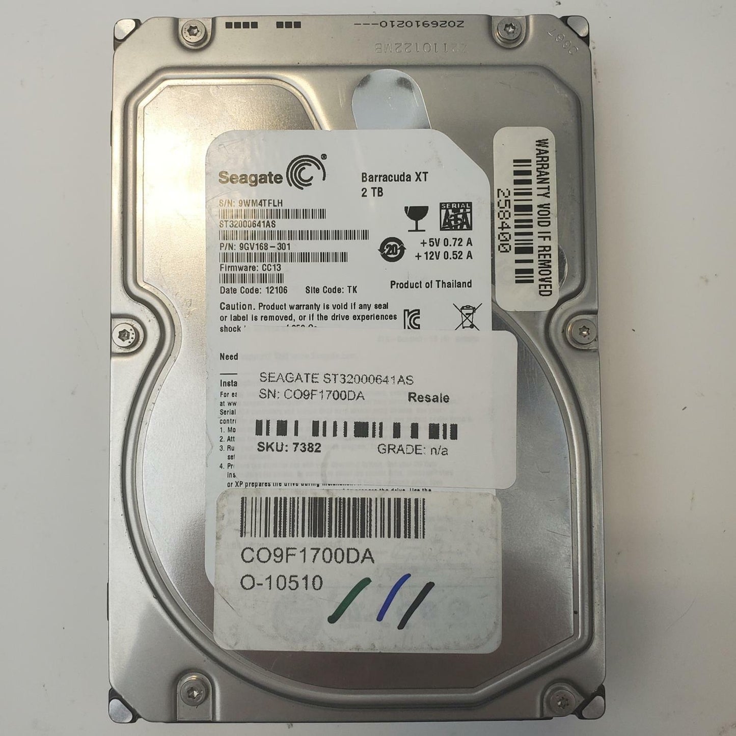 SEAGATE ST32000641AS 2TB 3.5" SATA Internal HDD | Grade A