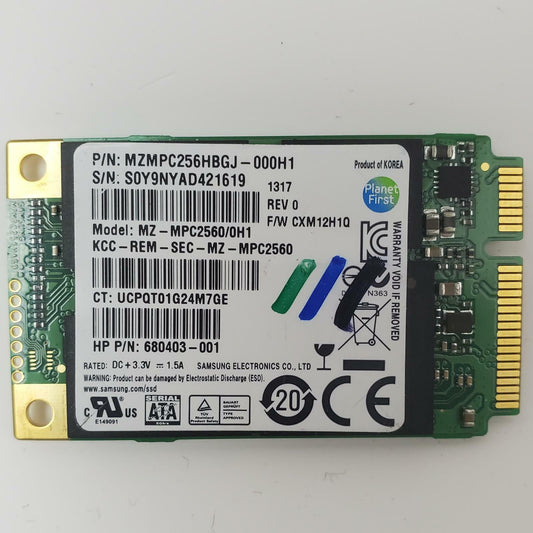 SAMSUNG MZ-MPC2560/0H1 256GB mSATA Internal SSD | Grade A | 7529