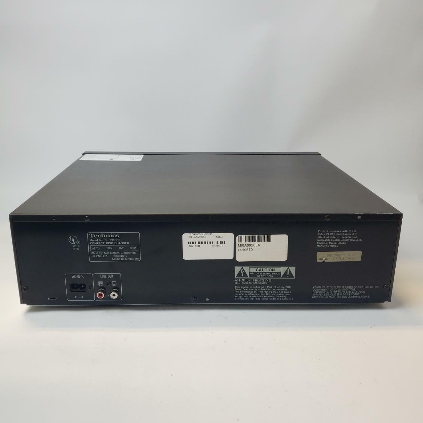 TECHNICS SL-PD888 5-Disc CD Changer | Grade B