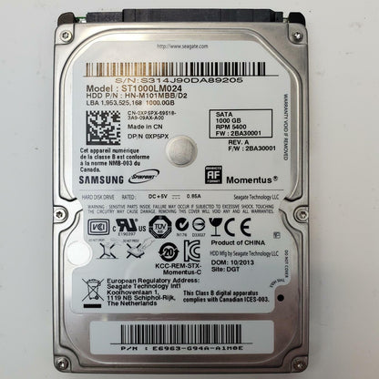 Seagate ST1000LM024 1TB 2.5" SATA Internal HDD | Grade A