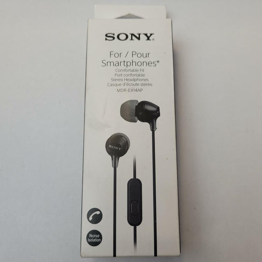 SONY MDR-EX14AP 3.5mm Wired Earbuds (Black) | Grade A