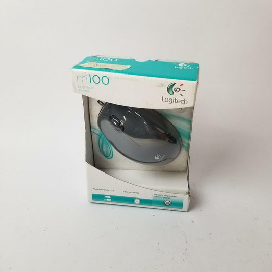 LOGITECH M100 USB Wired Mouse | Grade A