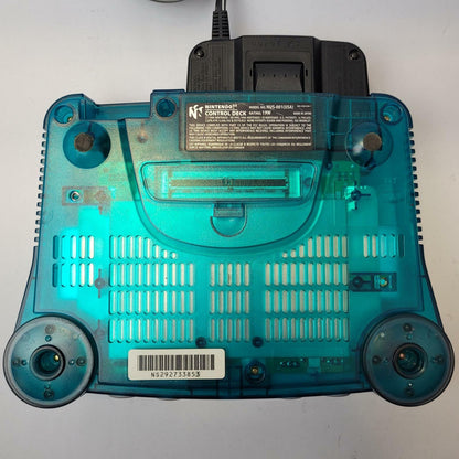 Nintendo 64 NUS-001 Video Game Console Basic Bundle (Ice Blue) | Grade B