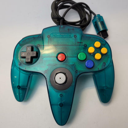 Nintendo 64 NUS-001 Video Game Console Basic Bundle (Ice Blue) | Grade B