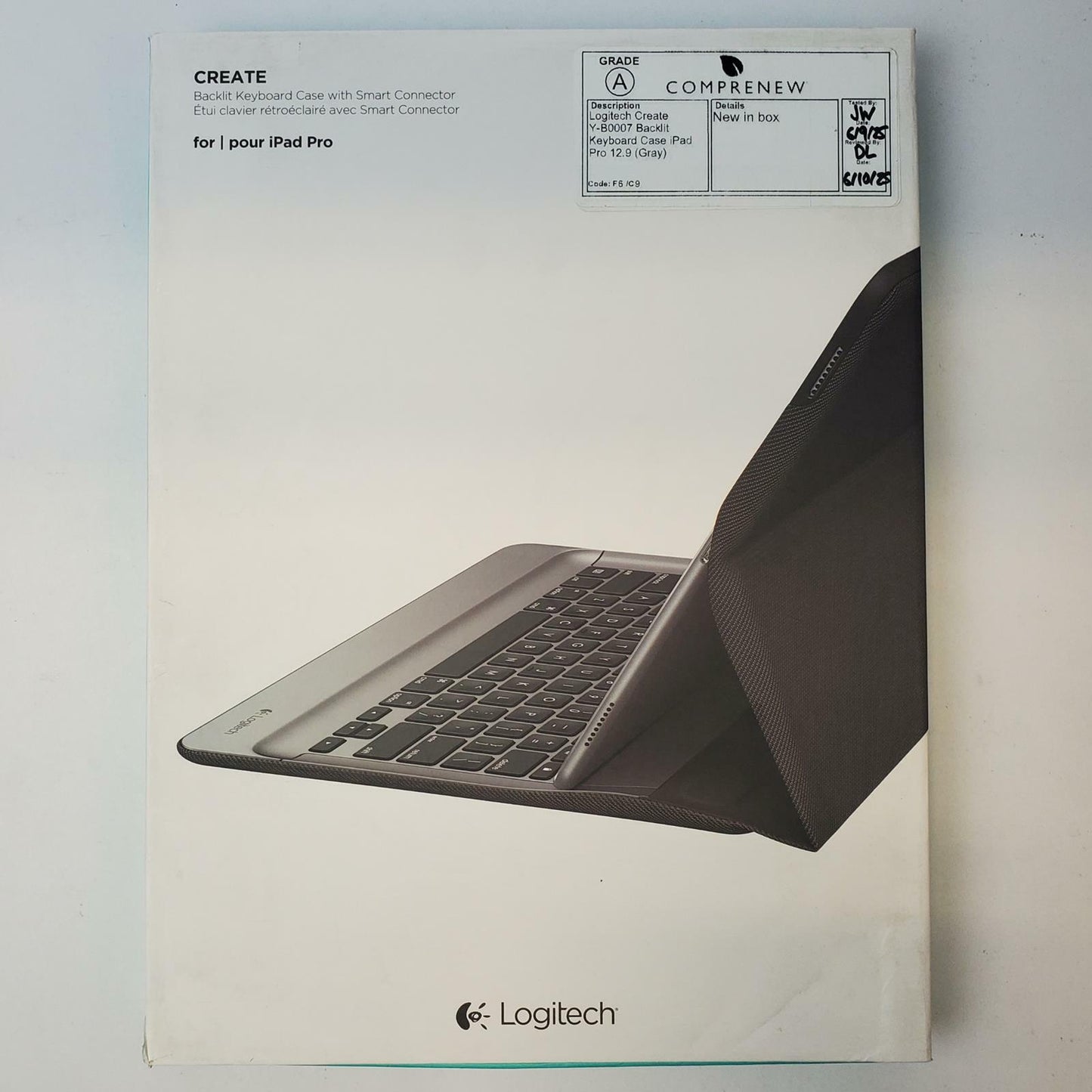 Logitech Create Y-B0007 Keyboard Case for iPad Pro 12.9" (Gray) | Grade A