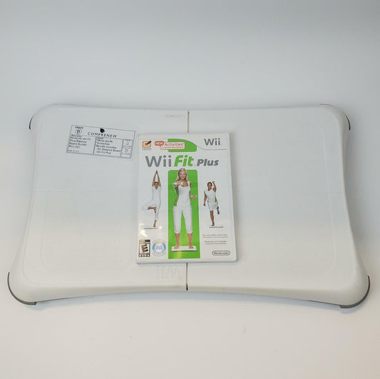 Nintendo RVL-021 Wii Fit Plus Game w/ Balance Board | Grade B | 10459