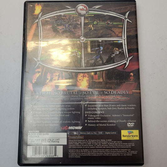 Sony PlayStation 2 Game: Mortal Kombat Deadly Alliance | Grade B