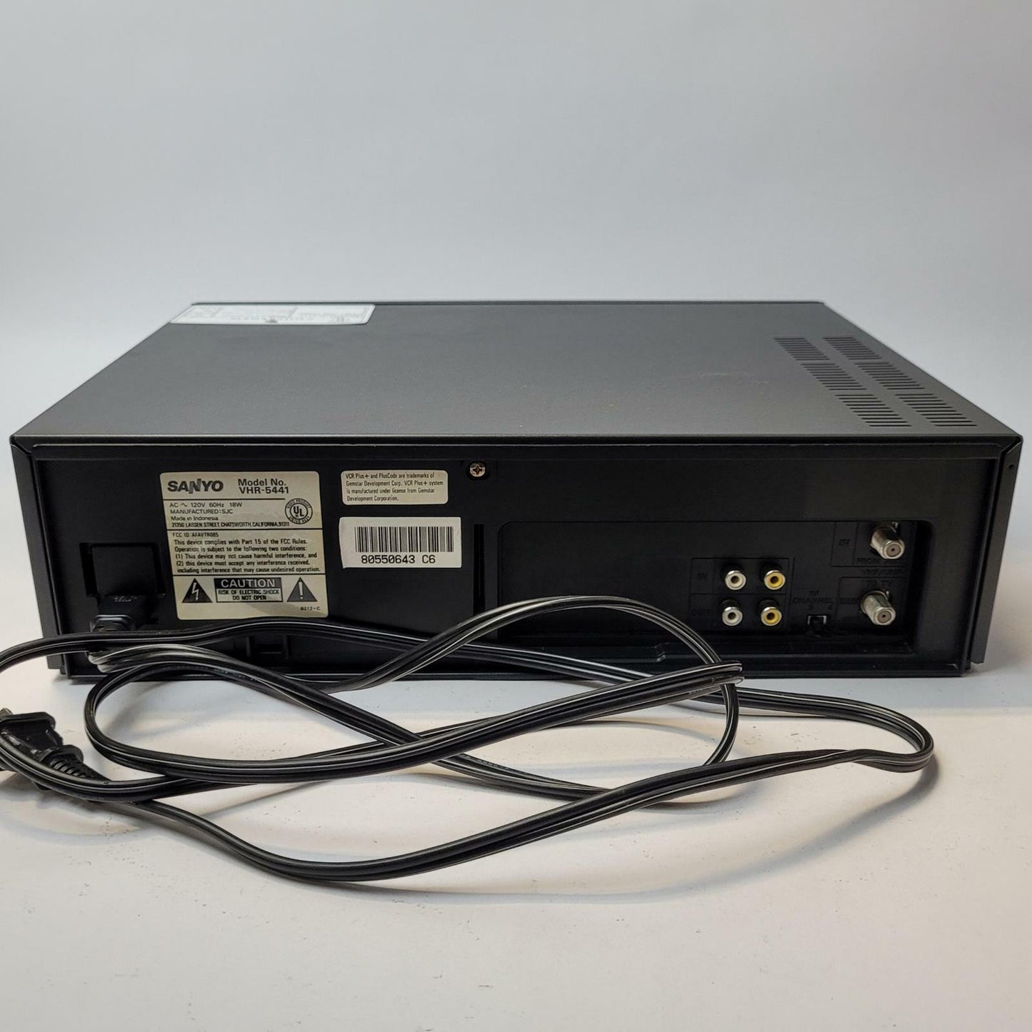 SANYO VHR-5441 VCR/VHS Player | Grade B