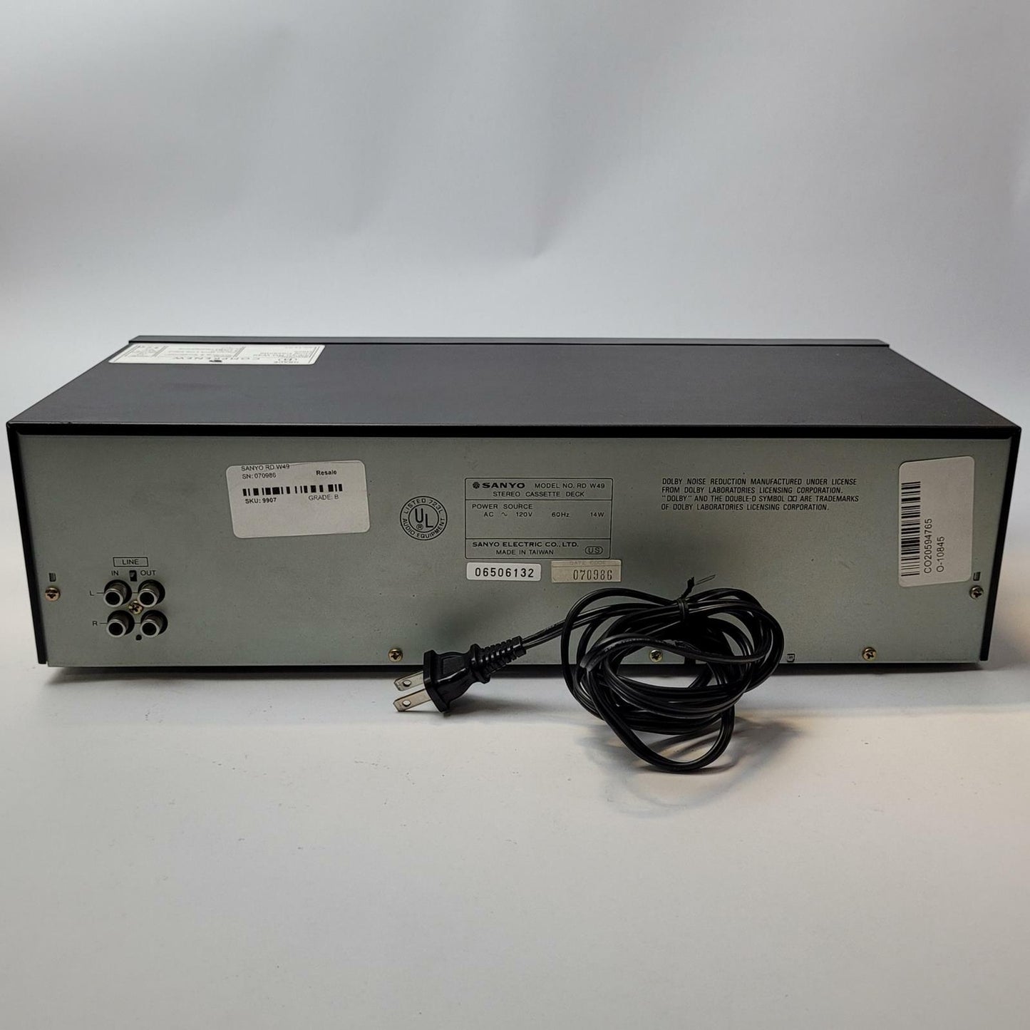 SANYO RD W49 Dual Cassette Deck | Grade B