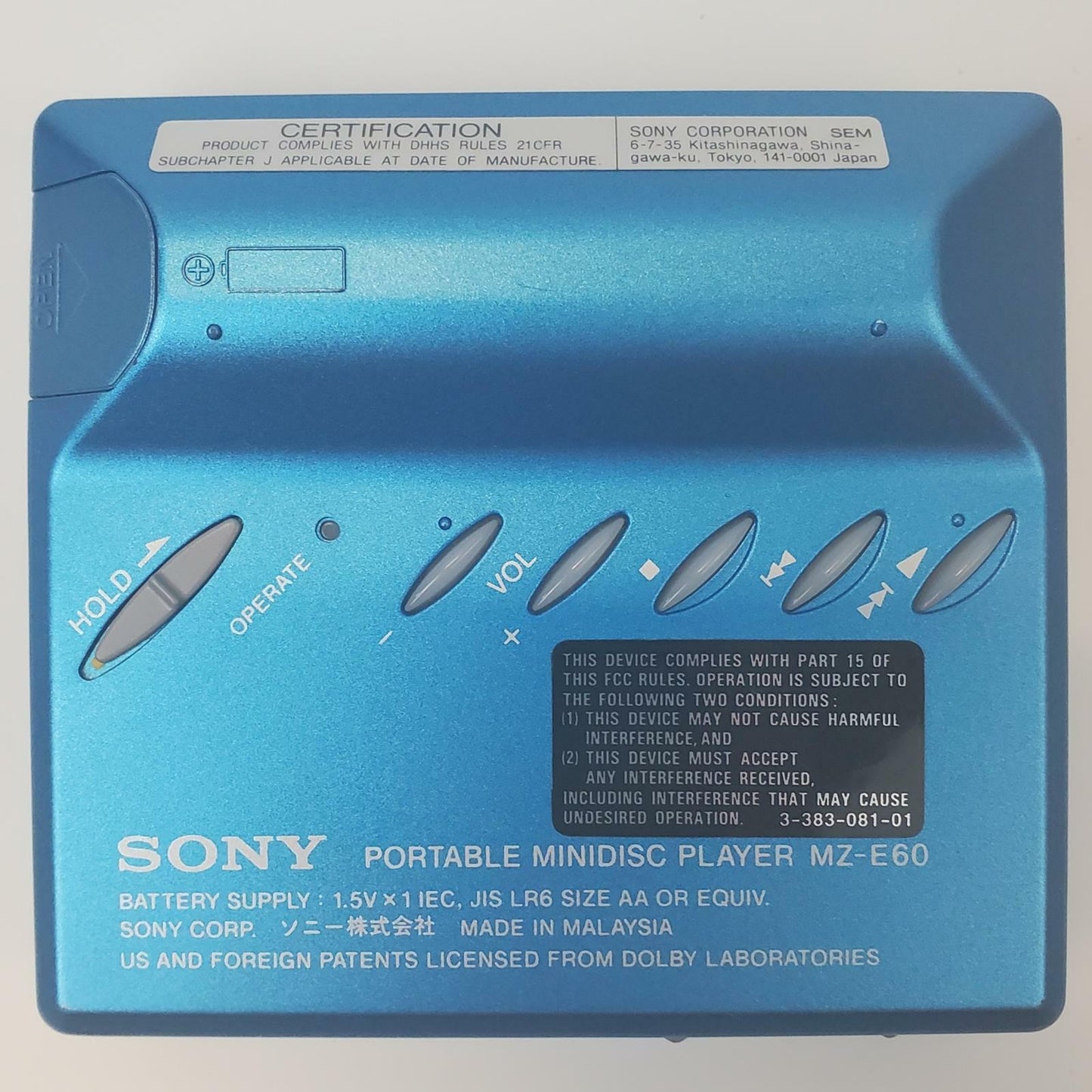 SONY MZ-E60 Walkman MiniDisc Player | Grade B