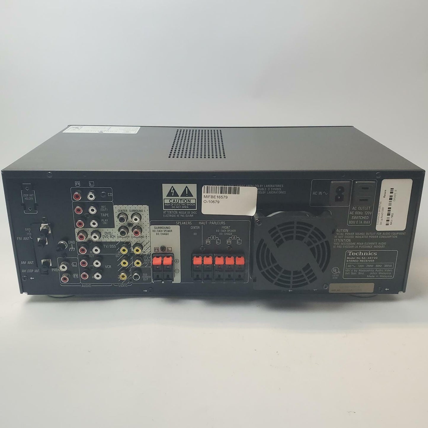 TECHNICS SA-AX720 5.1 AV Surround Receiver | Grade B