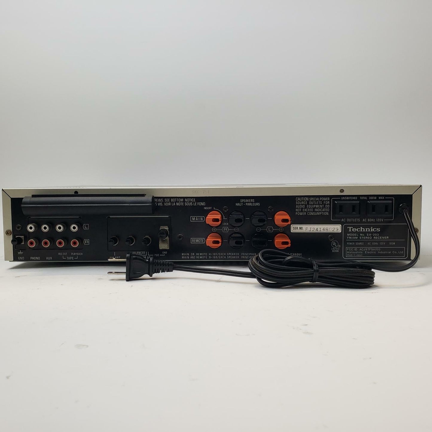 TECHNICS SA-203 | FM / AM Radio Receiver | Grade B