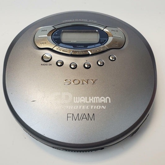 SONY D-FJ61 Portable CD Player Walkman AM/FM Radio | Grade B