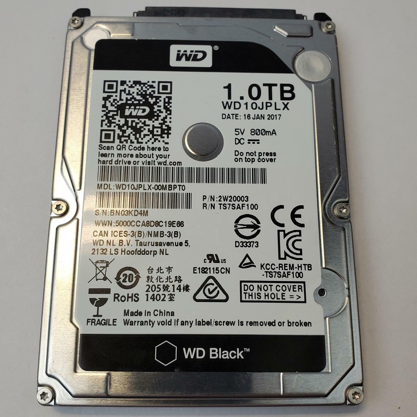 WESTERN DIGITAL WD10JPLX 1TB 2.5" SATA Internal HDD | Grade A