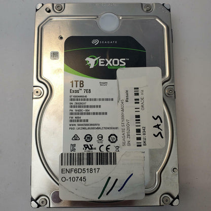 SEAGATE ST1000NM0045 1TB 3.5" SAS Internal HDD | Grade A