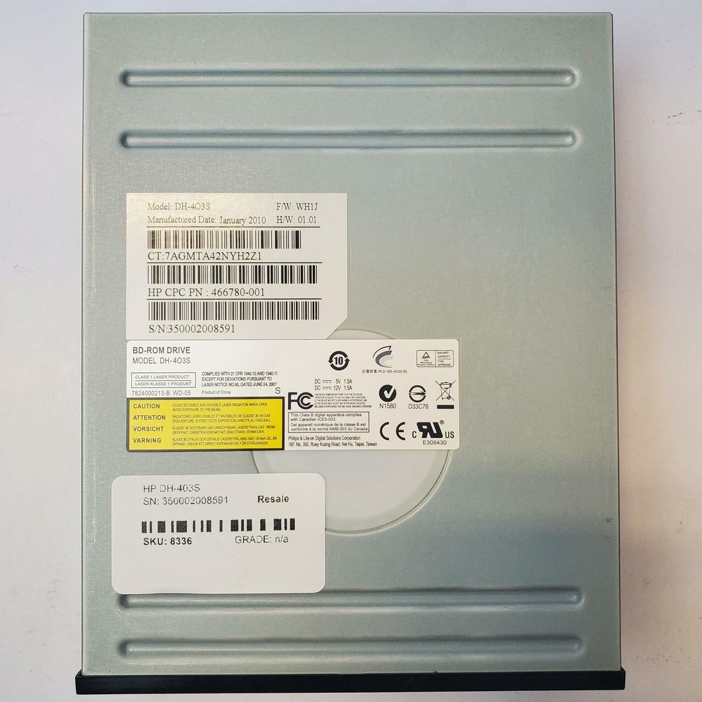 Philips DH-403S BD-ROM DVD/CD-RW Desktop Optical Drive | Grade B