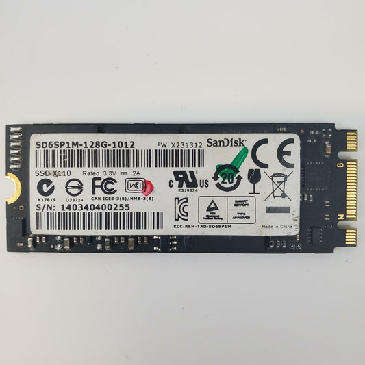 SanDisk SD6SP1M-128G-1012 128GB 2260 M.2 SSD | Grade A | 9979