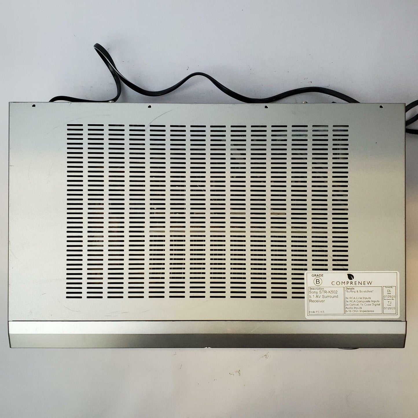 SONY STR-K502 5.1 AV Surround Receiver | Grade B