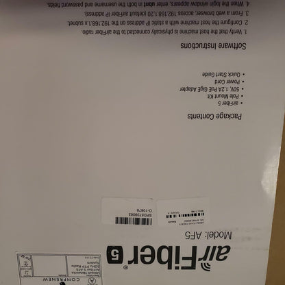 UBIQUITI AIR FIBER 5 Mid-Band Bridge | Grade A