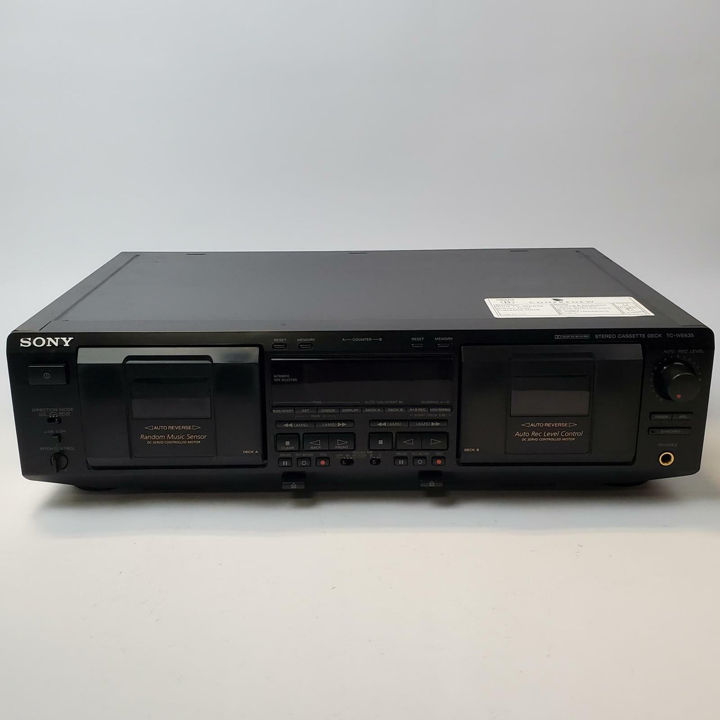 SONY TC-WE635 Stereo Dual Cassette Deck | Grade B