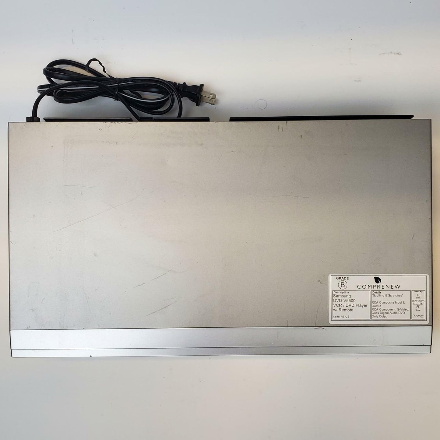 SAMSUNG DVD-V5500 VCR/DVD Player w/ Remote | Grade B