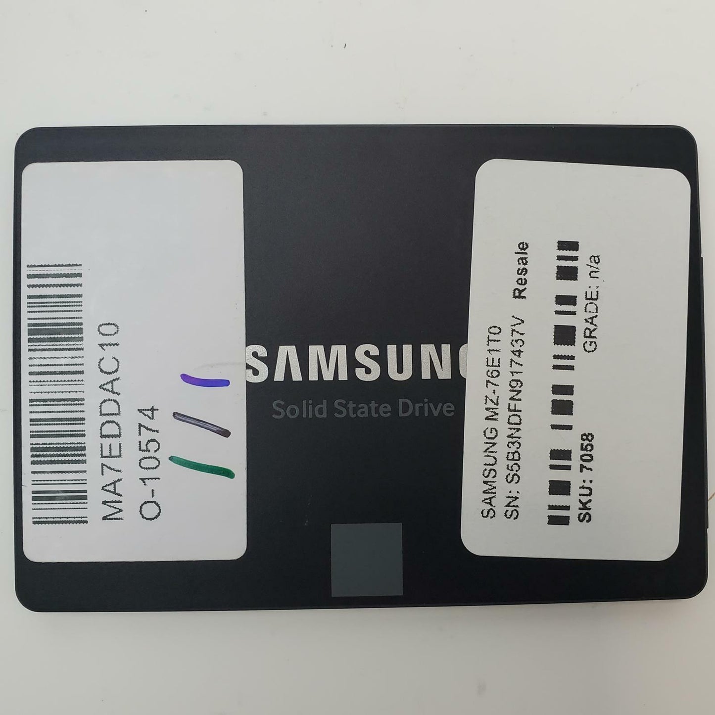 SAMSUNG MZ-76E1T0 1TB 2.5" SATA Internal SSD | Grade A