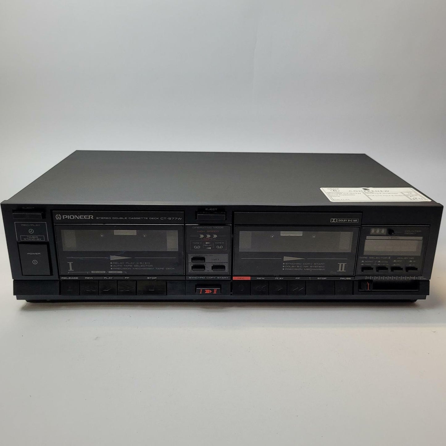 PIONEER CT-S77W Dual Cassette Deck | Grade B