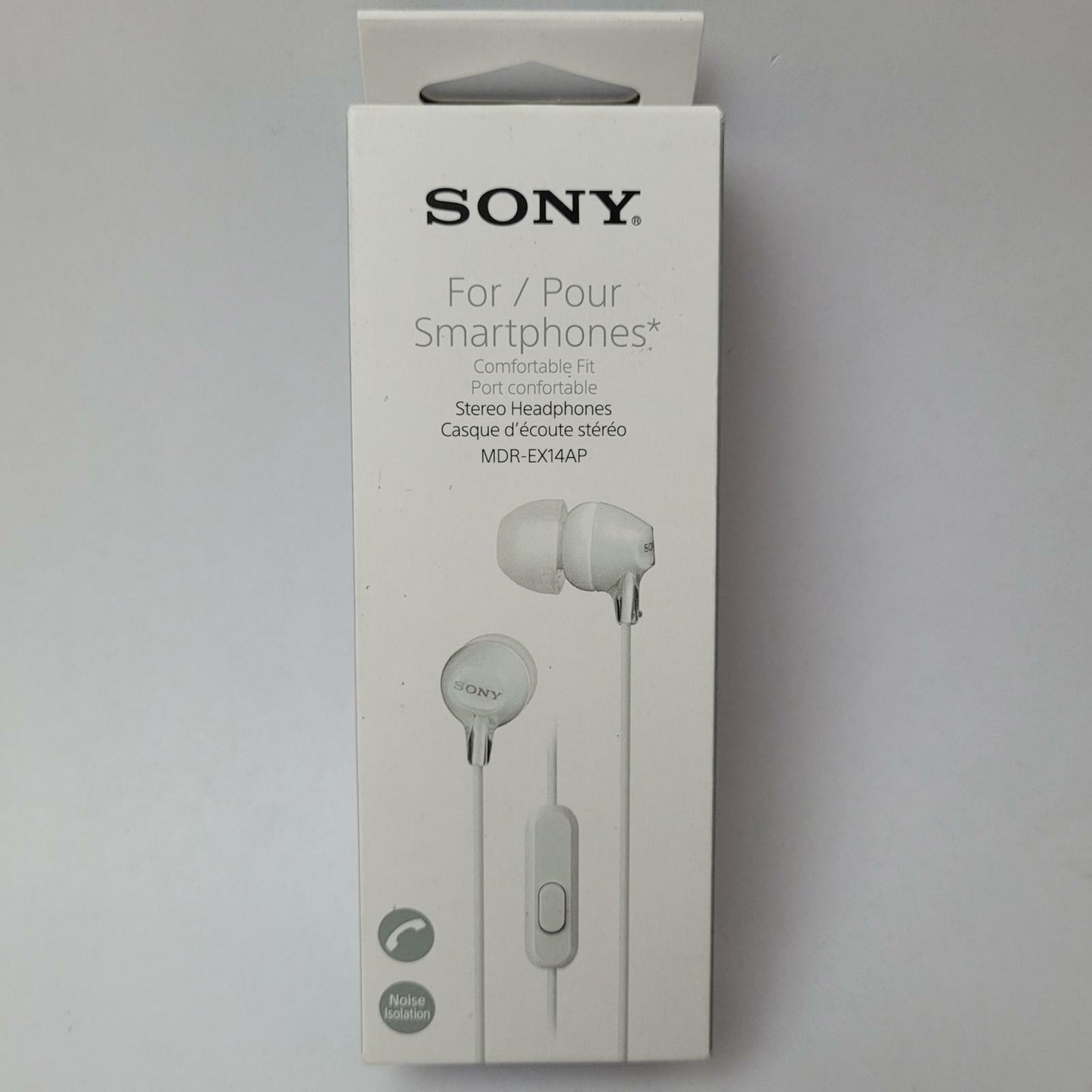 SONY MDR-EX14AP 3.5mm Wired Earbuds (White) | Grade A