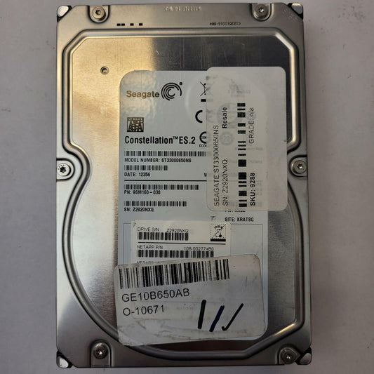 SEAGATE ST33000650NS 3TB 3.5" SATA Internal HDD | Grade A
