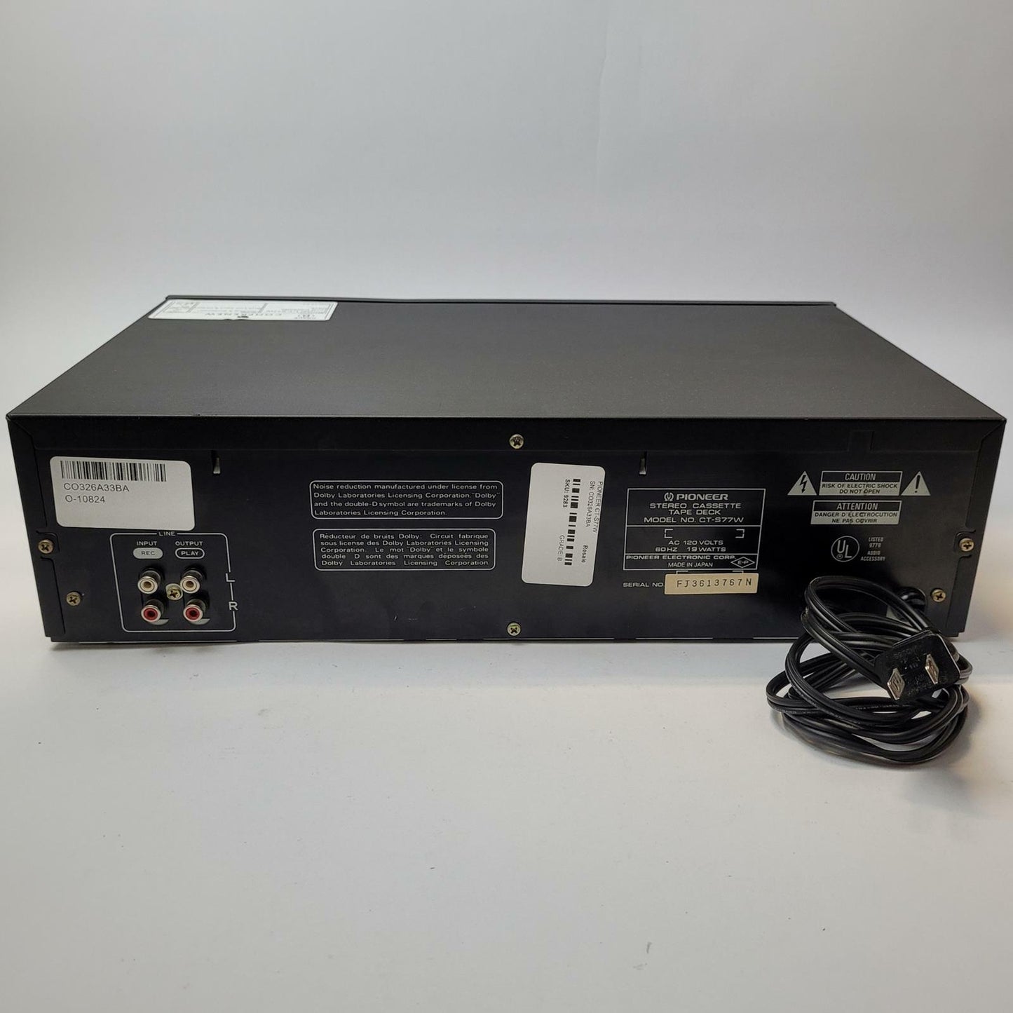 PIONEER CT-S77W Dual Cassette Deck | Grade B