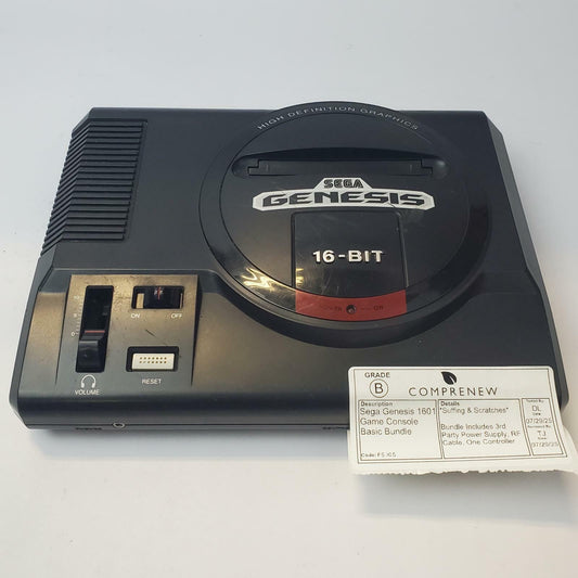 Sega Genesis 1601 Console Basic Bundle | Grade B