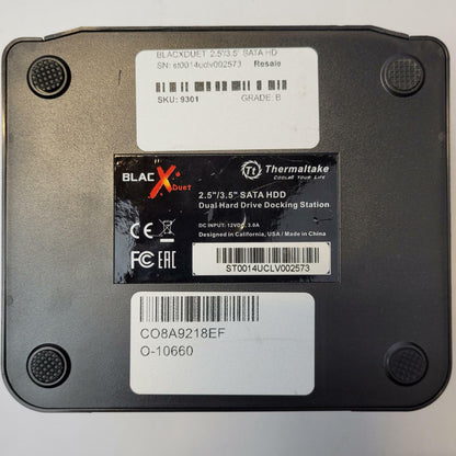 ThermalTake BlacXDuet 2.5"/3.5" SATA Dual Hard Drive Docking Station | Grade A