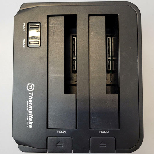 ThermalTake BlacXDuet 2.5"/3.5" SATA Dual Hard Drive Docking Station | Grade A