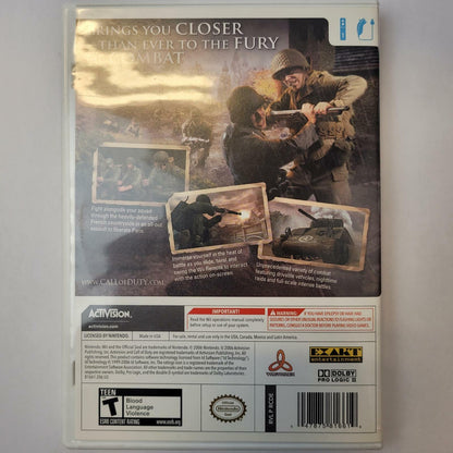 Nintendo Wii Game: Call of Duty III | Grade A