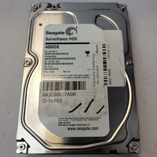 Seagate ST4000VX000 4TB 3.5" SAS Internal HDD | Grade A | 10476