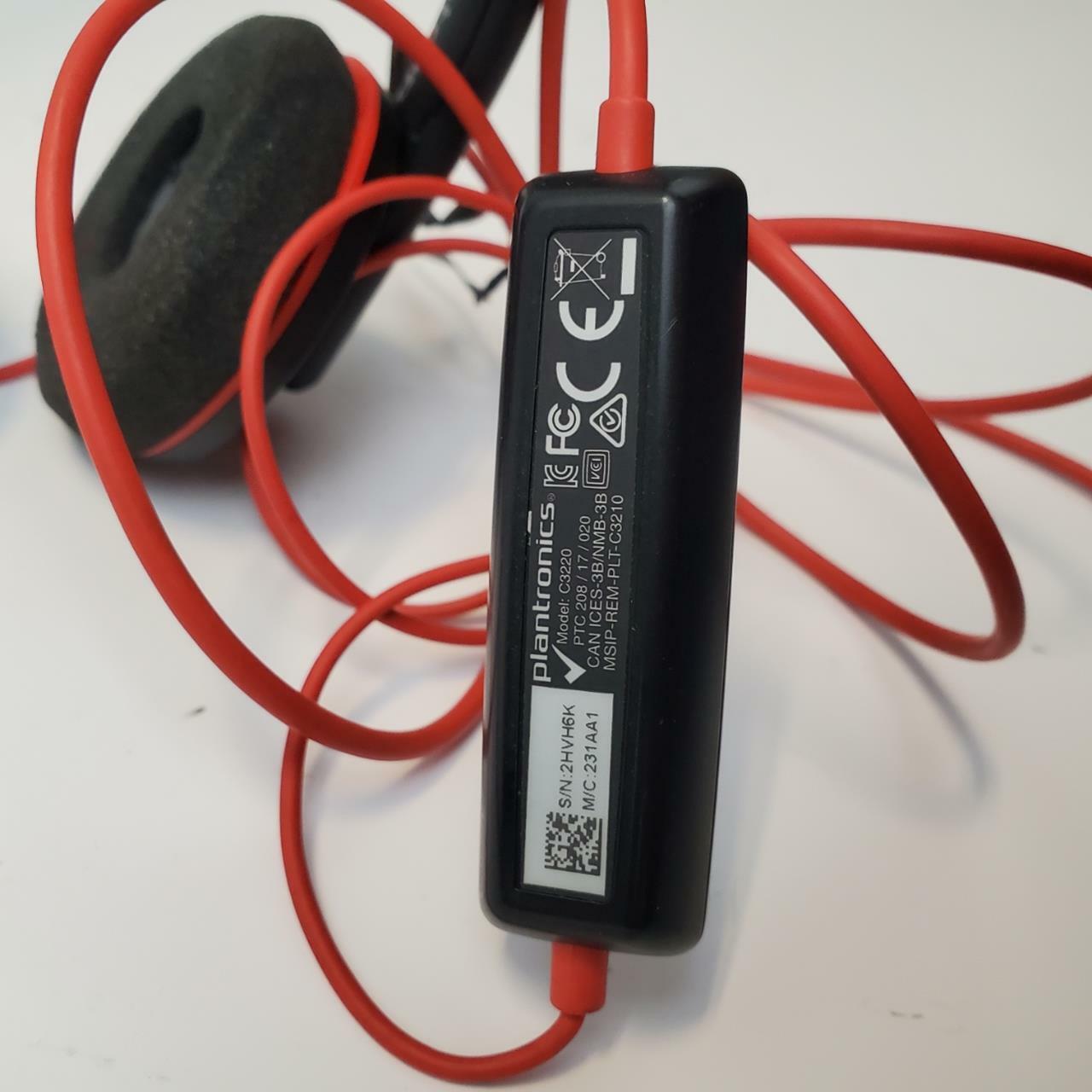 Plantronics C3220 USB Wired Headset | Grade A