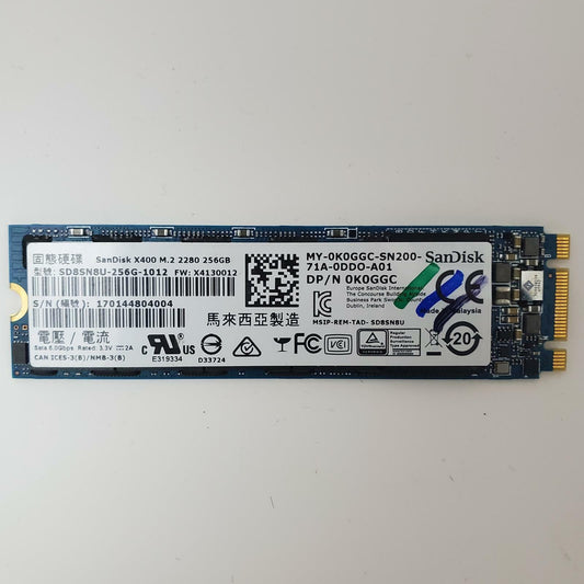 SanDisk SD8SN8U-256G-1012 256GB 2280 Gen3 M.2 SSD | Grade A