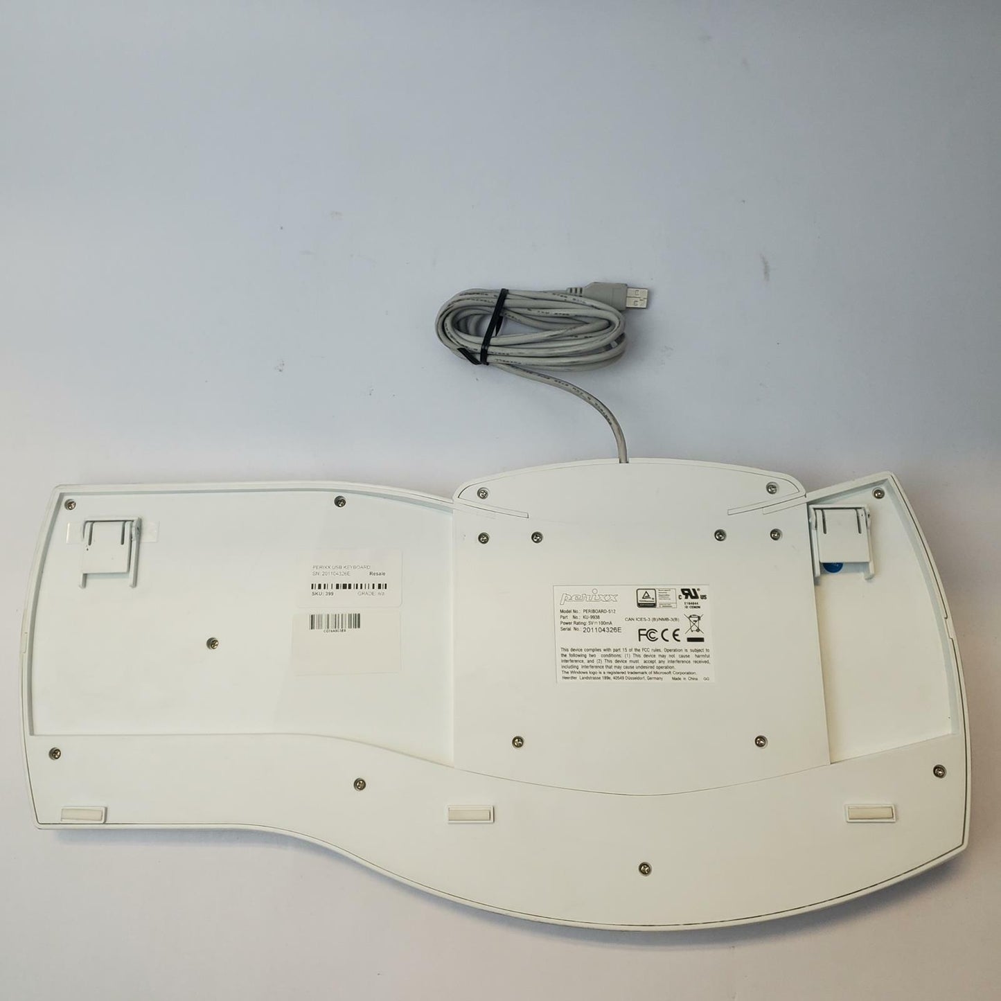 Perixx PERIBOARD-512 USB Wired Split Ergonomic Keyboard | Grade A