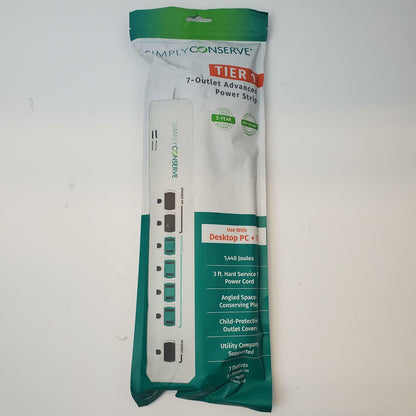 SIMPLY CONSERVE SC73T1 Tier 1 7-Outlet Power Strip | Grade A