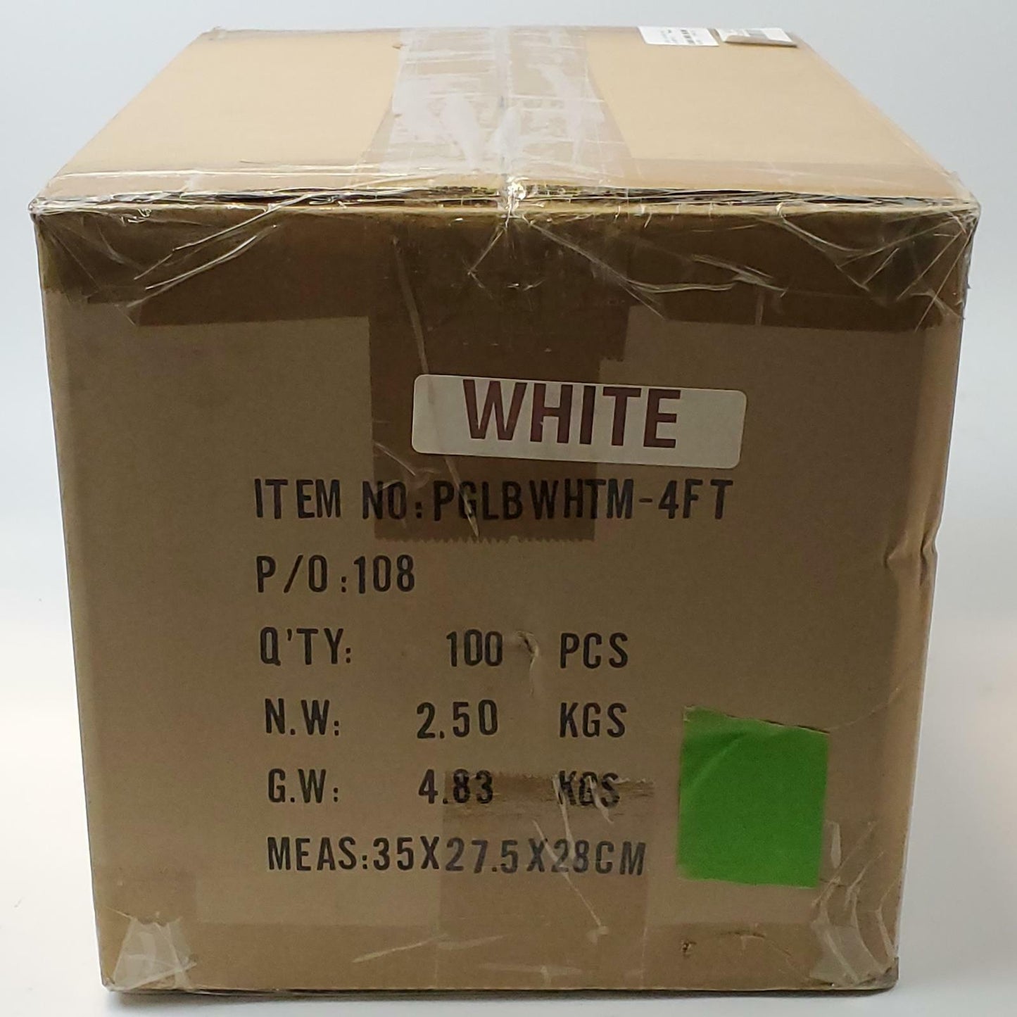 Pangea Audio 8-Pin Phone Charger Cable 4ft. Lot of 100 (White) | Grade A