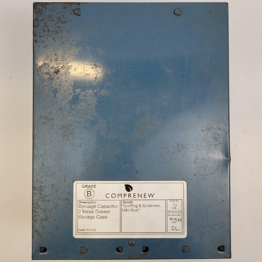 Sprague Capacitor 2 Metal Drawer Storage Case | Grade B