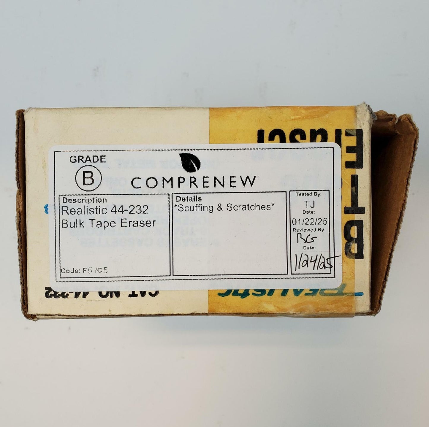 Realistic 44-232 Bulk Tape Eraser | Grade B