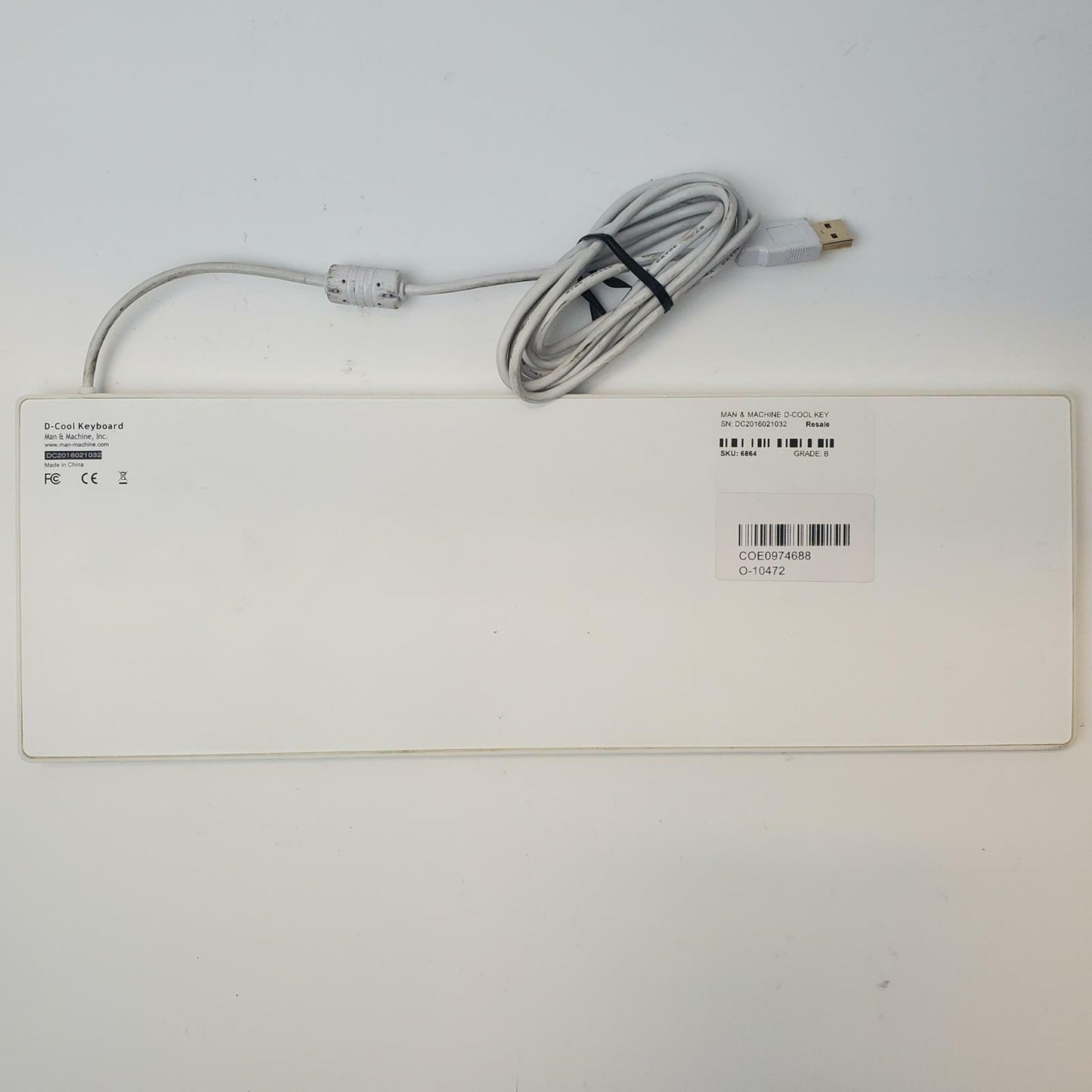Man & Machine D-Cool USB Wired Keyboard | Grade B